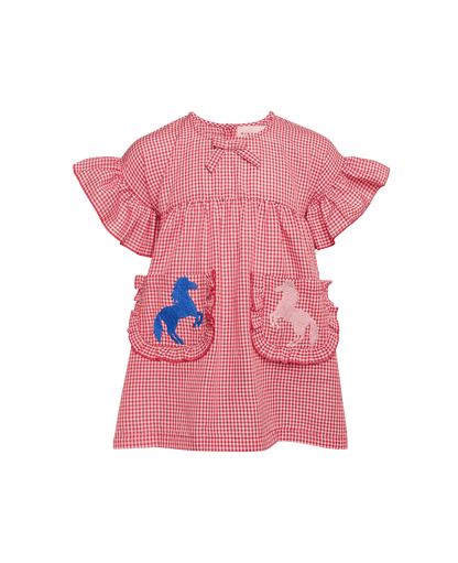 SISSEL EDELBO Ohio MINI Dress – Red &amp; White Gingham | Sustainable Kids Clothing Sissel - edelbo