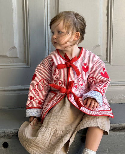 SISSEL EDELBO Penny MINI Jacket - Red Stripes Sissel - edelbo