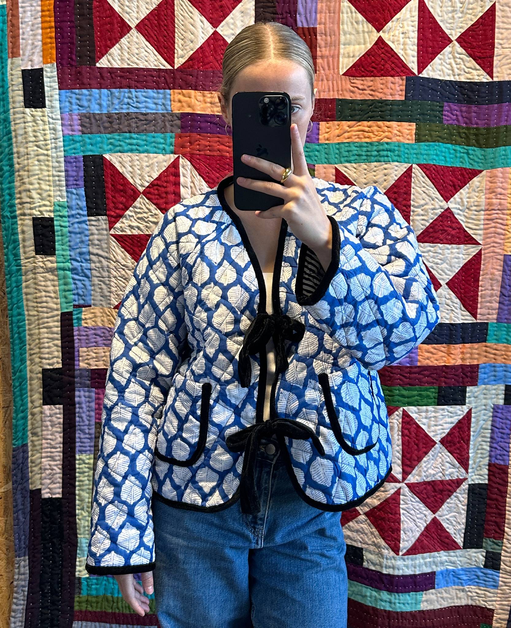 Sissel - edelbo Suvanna Jacket - Blue Leaves Sissel - edelbo