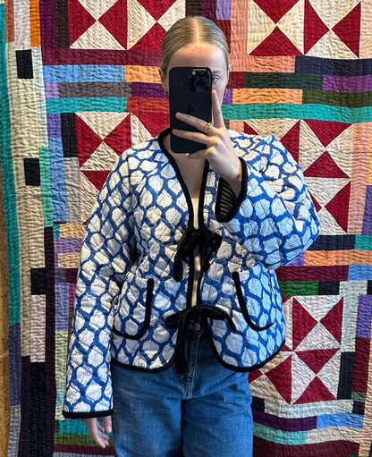 Sissel - edelbo Suvanna Jacket - Blue Leaves Sissel - edelbo