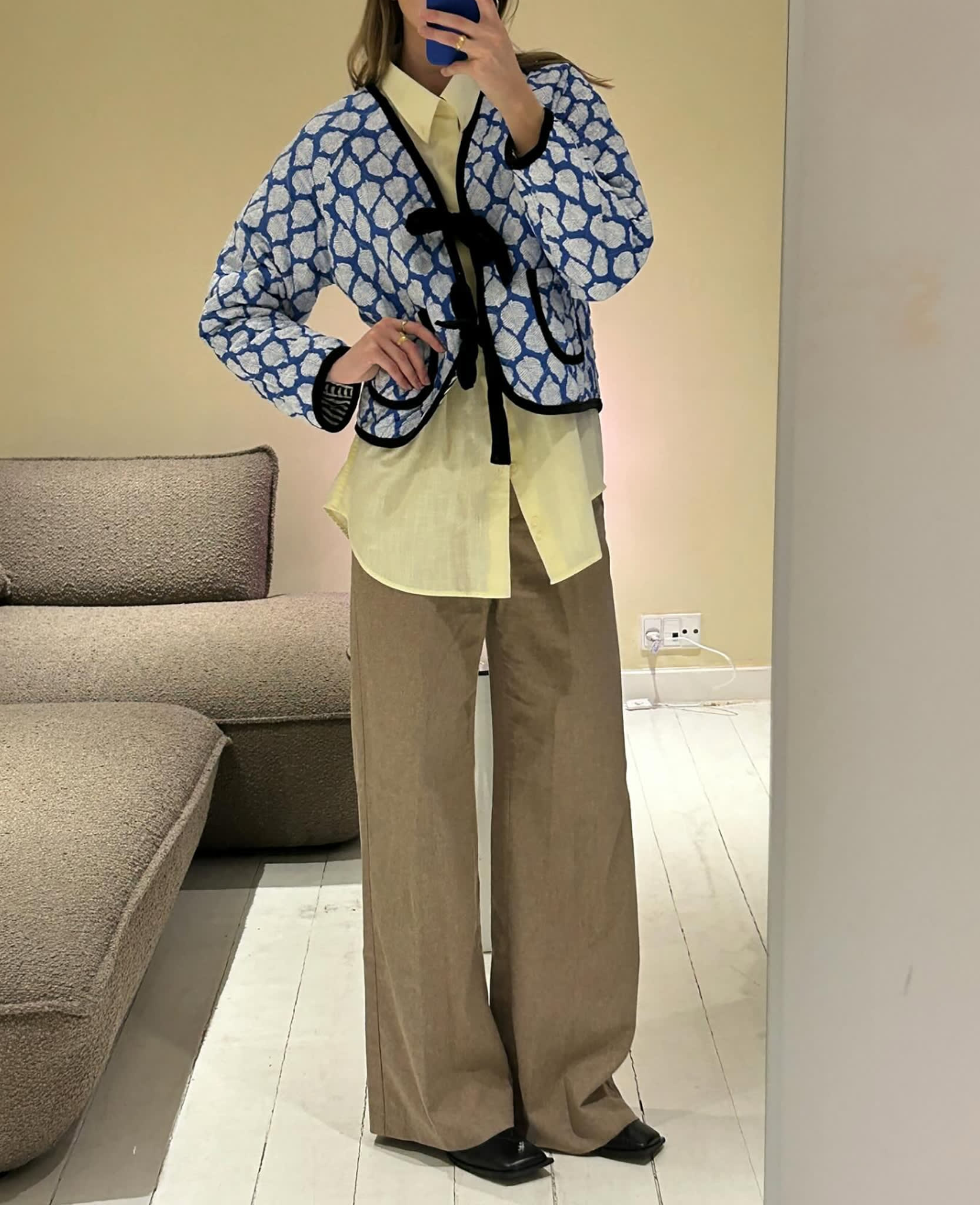 Sissel - edelbo Suvanna Jacket - Blue Leaves Sissel - edelbo