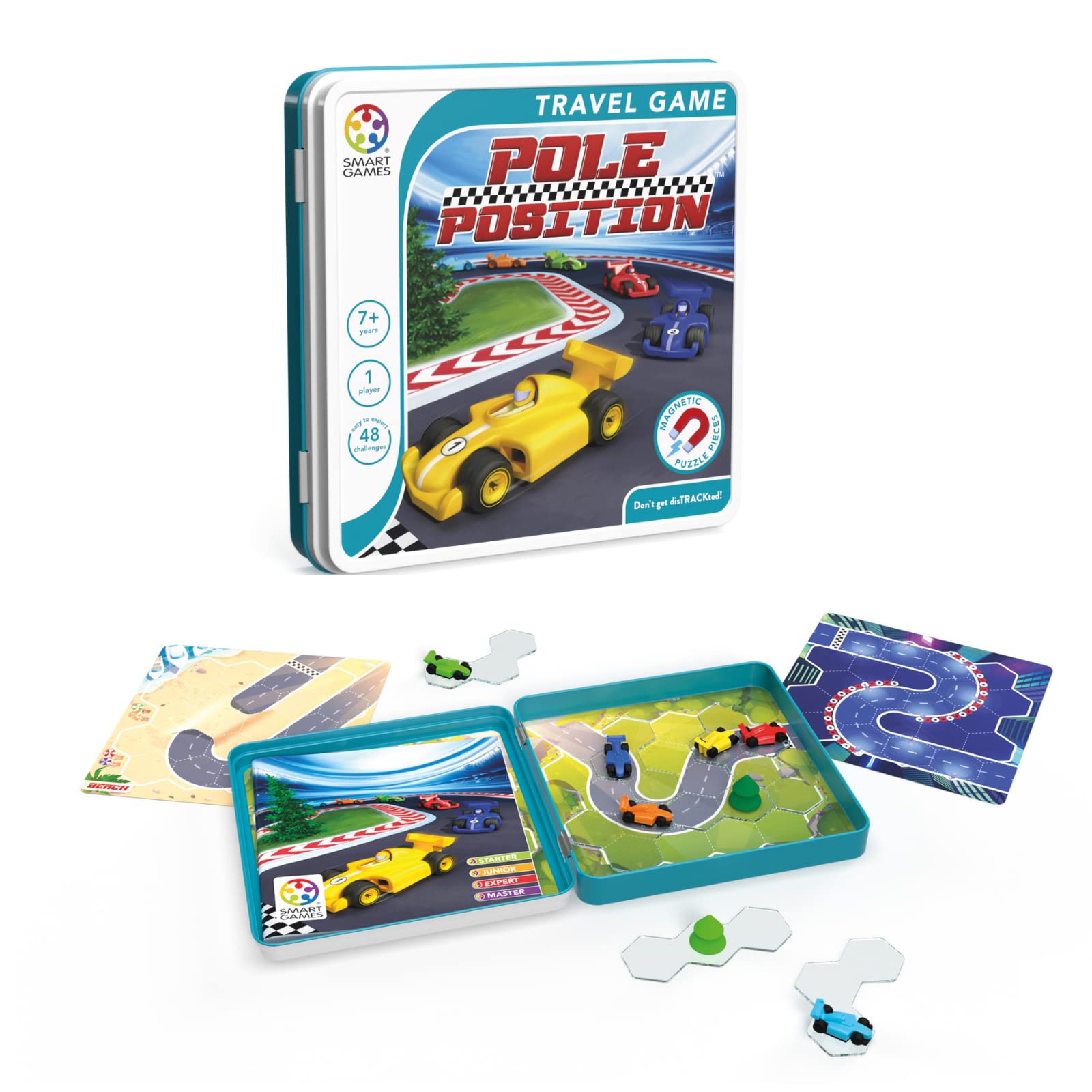 Smartgames Pole Position Metal Box Travel Game SmartGames - enjoykidsus