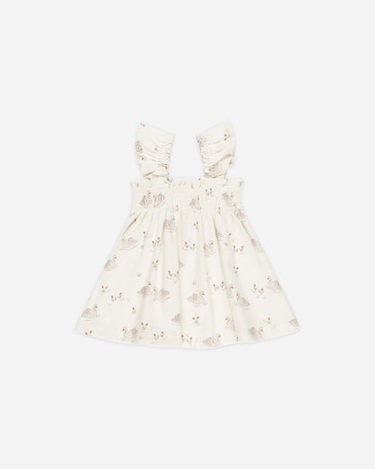Smocked Jersey Dress || Swans Quincy Mae