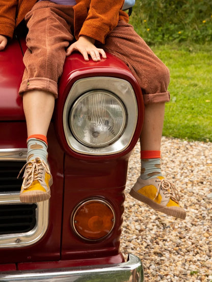 Socks | apples | pool green + leaf green Sticky Lemon