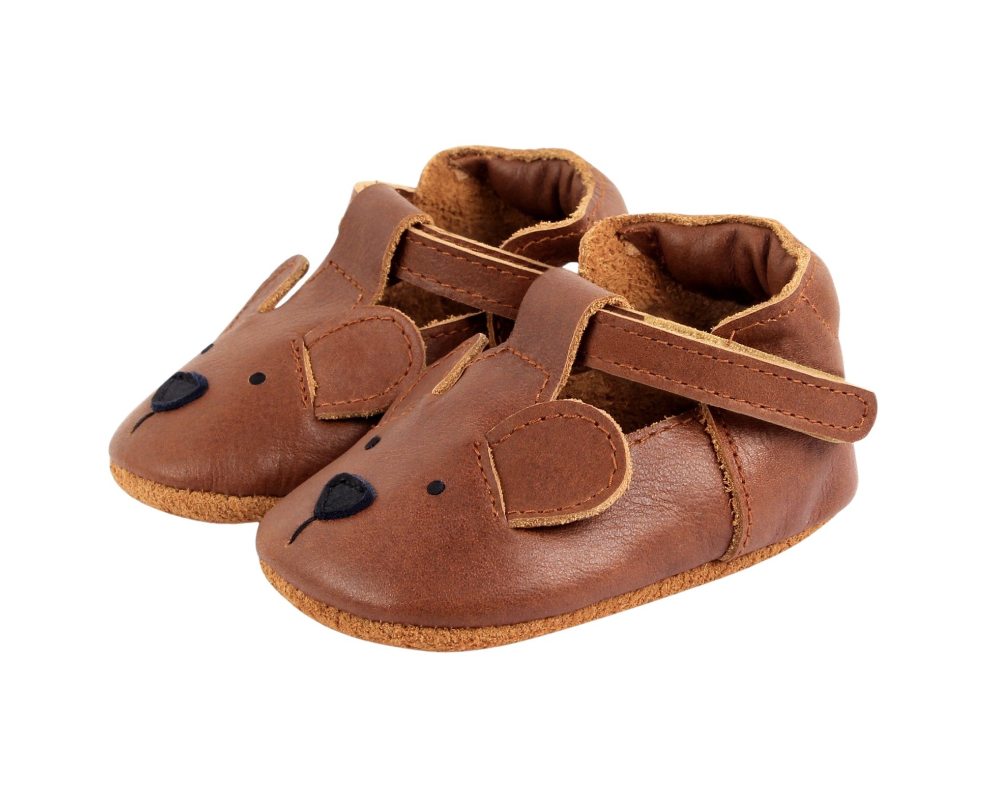 Spark Classic Shoes | Bear | Cognac Classic Leather Donsje - enjoykidsus