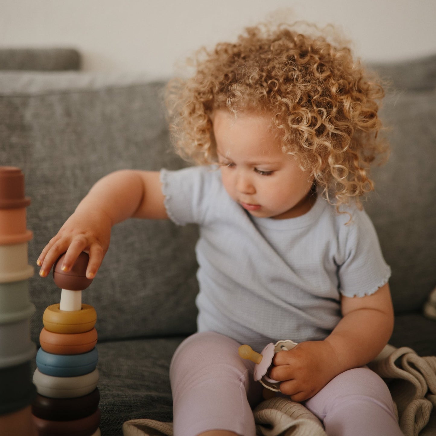 Stacking Rings Toy mushie - enjoykidsus