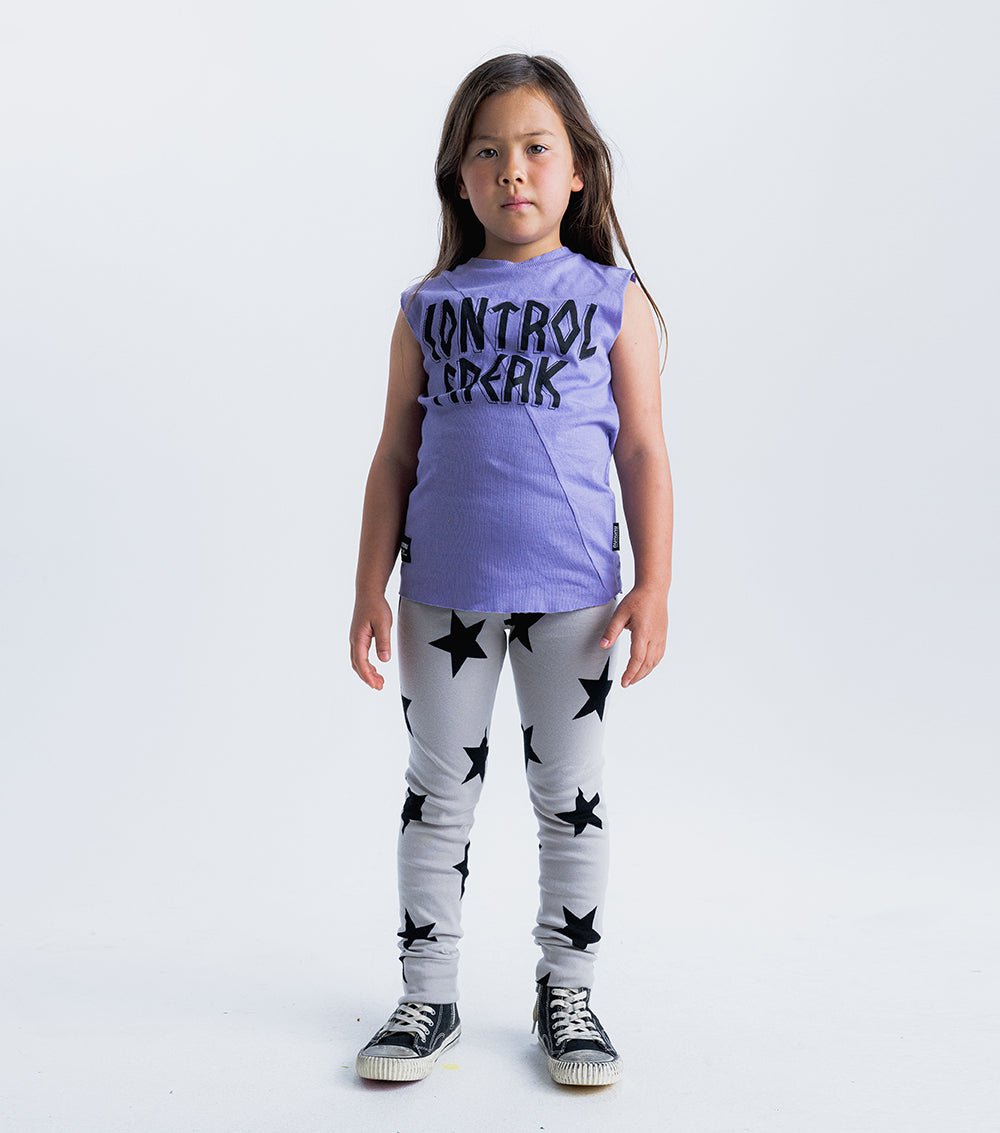 STAR LEGGINGS - SMOKEY GREY NUNUNU - enjoykidsus