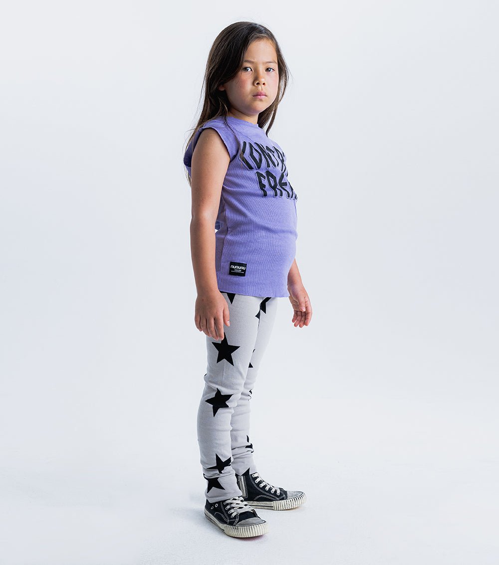 STAR LEGGINGS - SMOKEY GREY NUNUNU - enjoykidsus