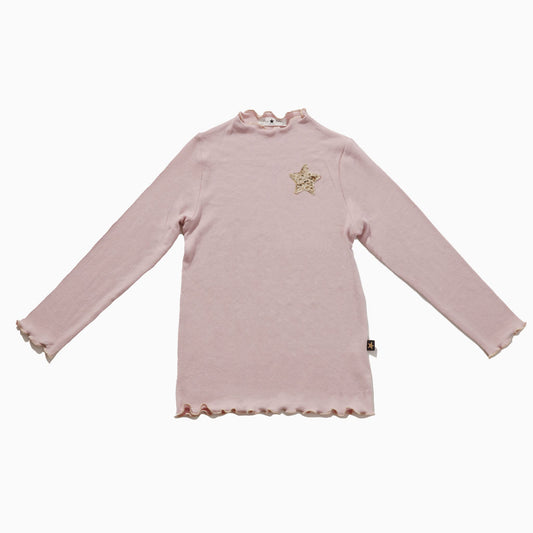 Star Turtle Neck - Pink Petite Hailey - enjoykidsus