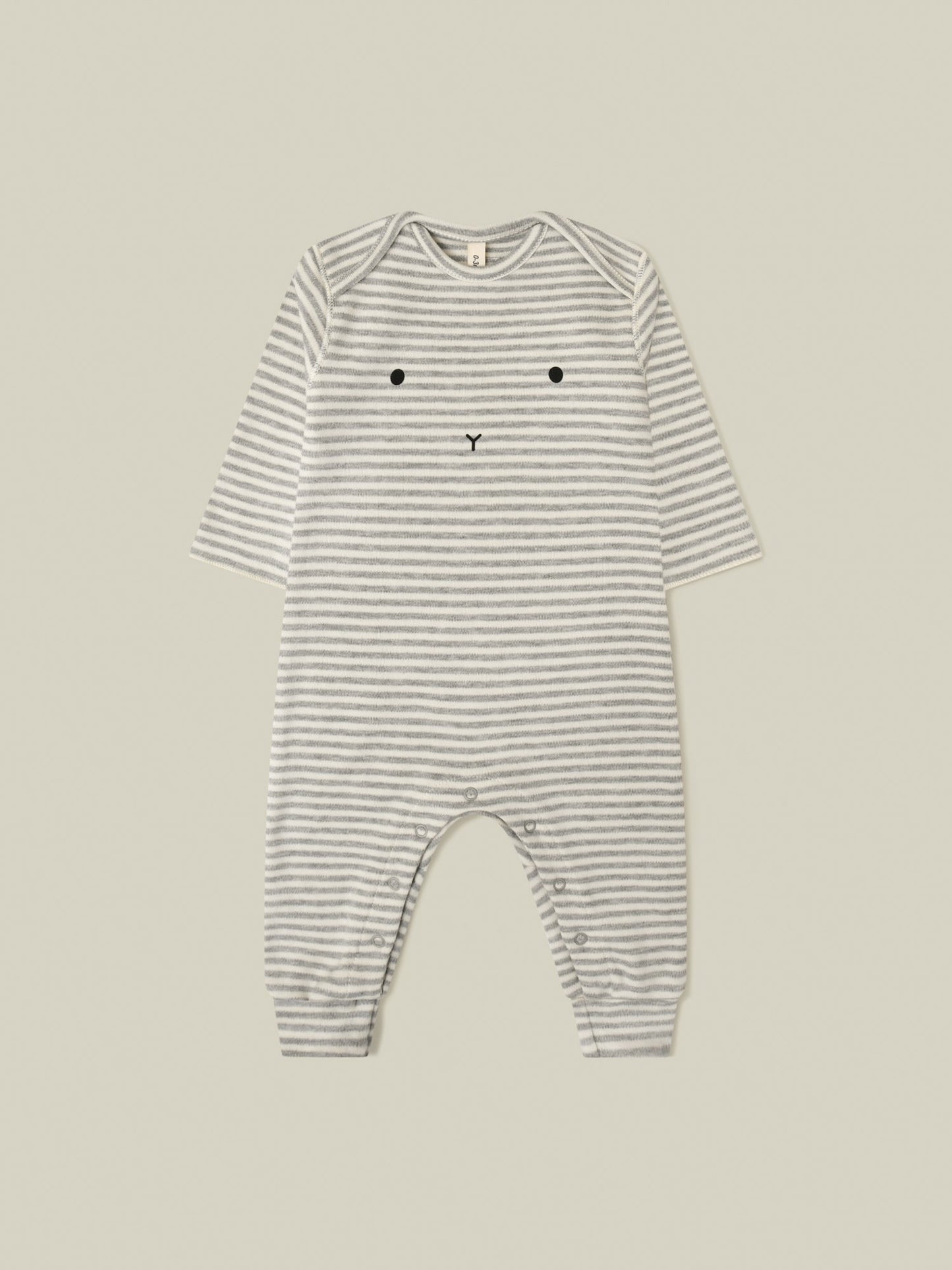 Stripy BUNNY Playsuit Organic Zoo - enjoykidsus