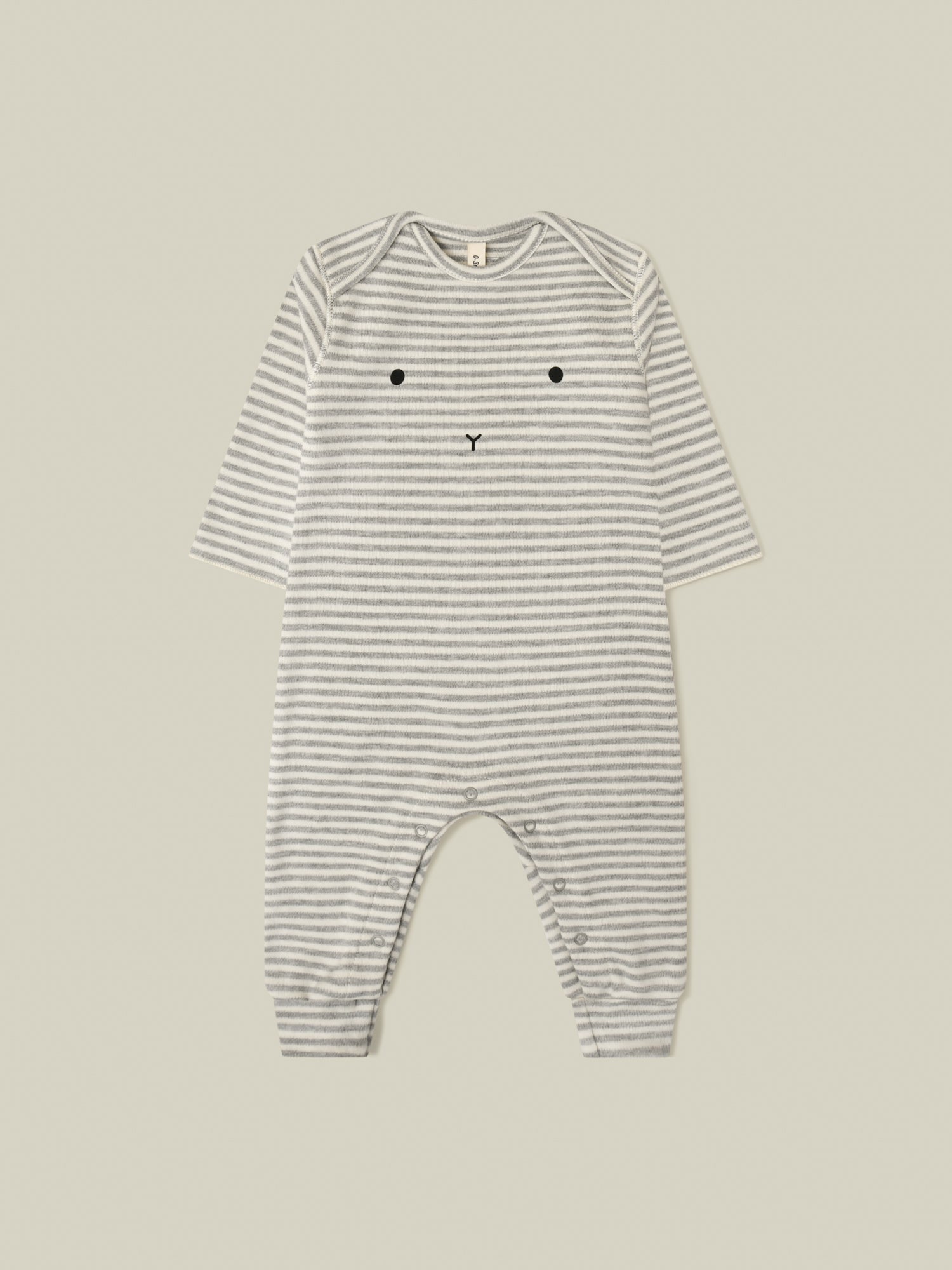 Stripy BUNNY Playsuit Organic Zoo - enjoykidsus