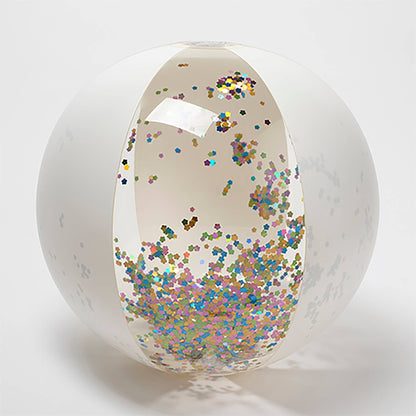 Sunnylife - Inflatable Beach Ball Cotton Candy Glitter Sunnylife