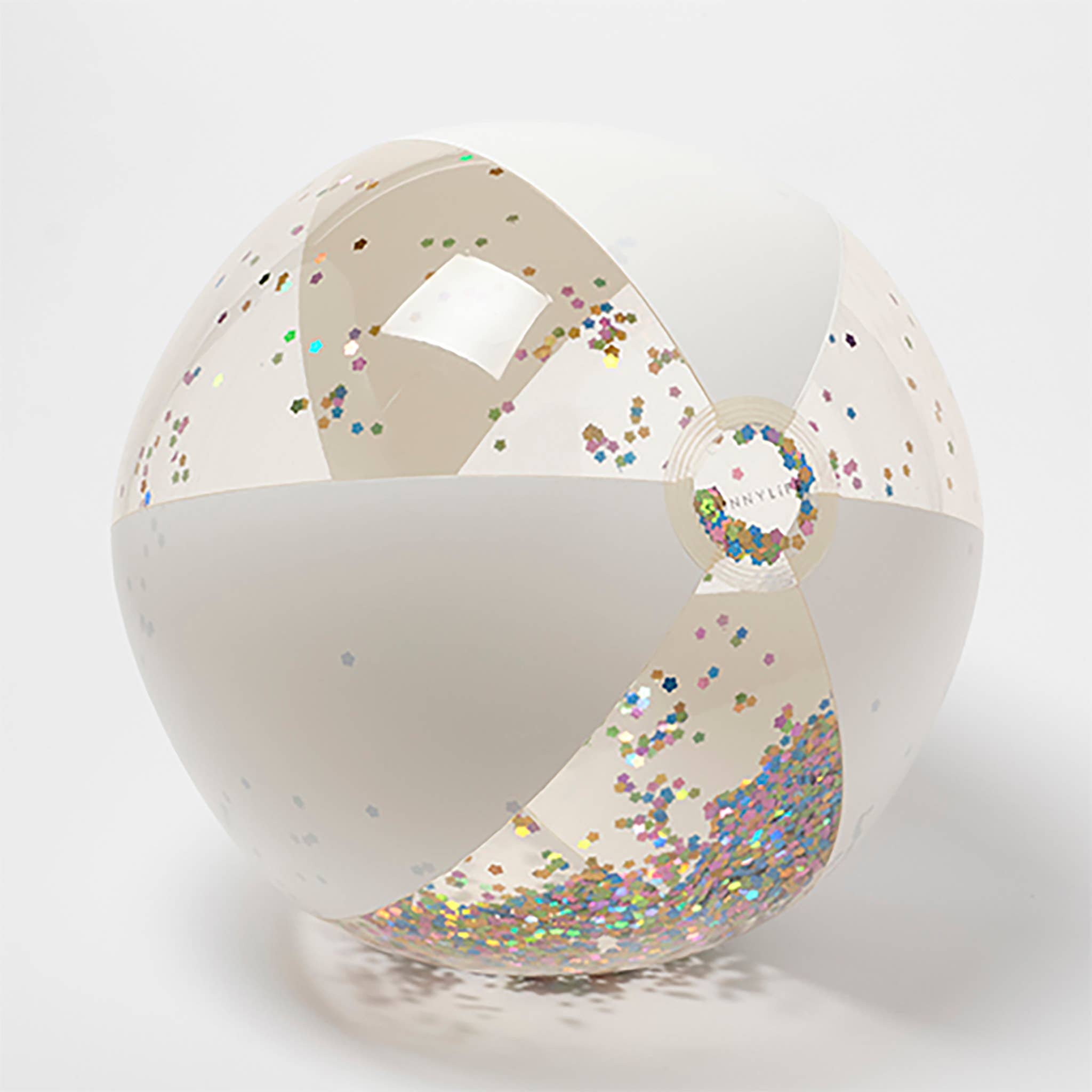 Sunnylife - Inflatable Beach Ball Cotton Candy Glitter Sunnylife