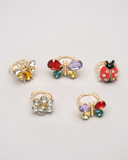 Super Smalls - Butterfly &amp; Ladybug Ring Set Super Smalls