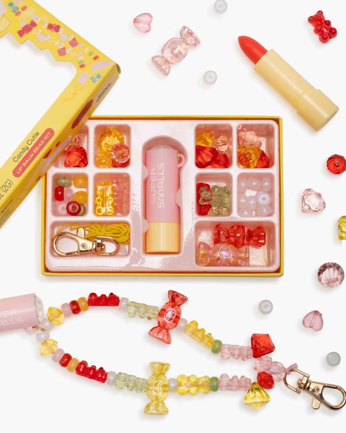 Super Smalls Candy Cutie lip balm bead kit for kids

