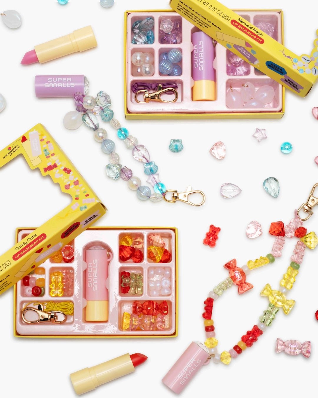 Super Smalls Candy Cutie lip balm bead kit for kids
