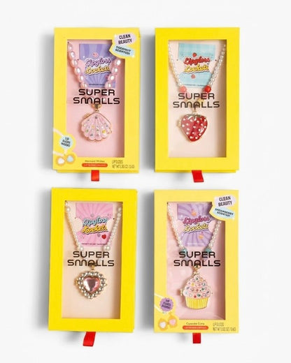 Super Smalls Sparkle Shell lip gloss locket necklace with mirror
