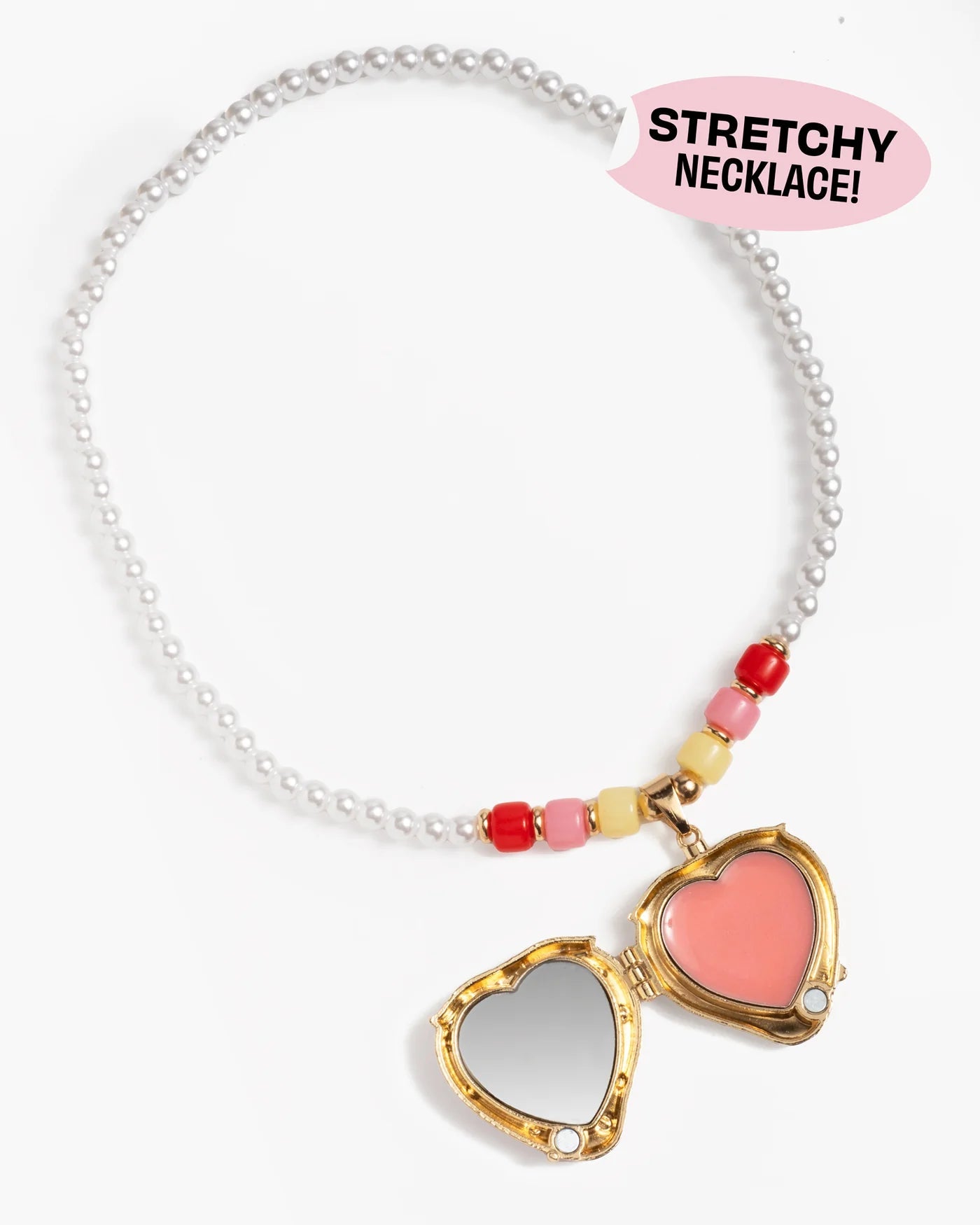 Super Smalls Strawberry Surprise lip gloss locket necklace with mirror
