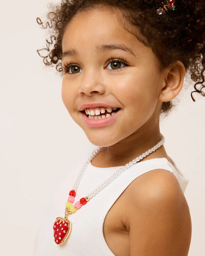 Super Smalls Strawberry Surprise Lip Gloss Locket Necklace Super Smalls
