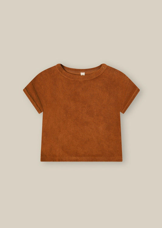 Terracotta Terry Boxy T-shirt Organic Zoo - enjoykidsus