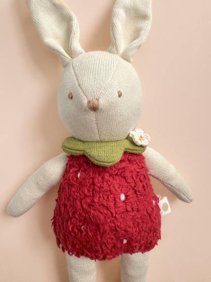 The Blueberry Hill - Bunny Strawberry Plushie Baby Kids Toy Stuffed Animal Spring The Blueberry Hill - enjoykidsus