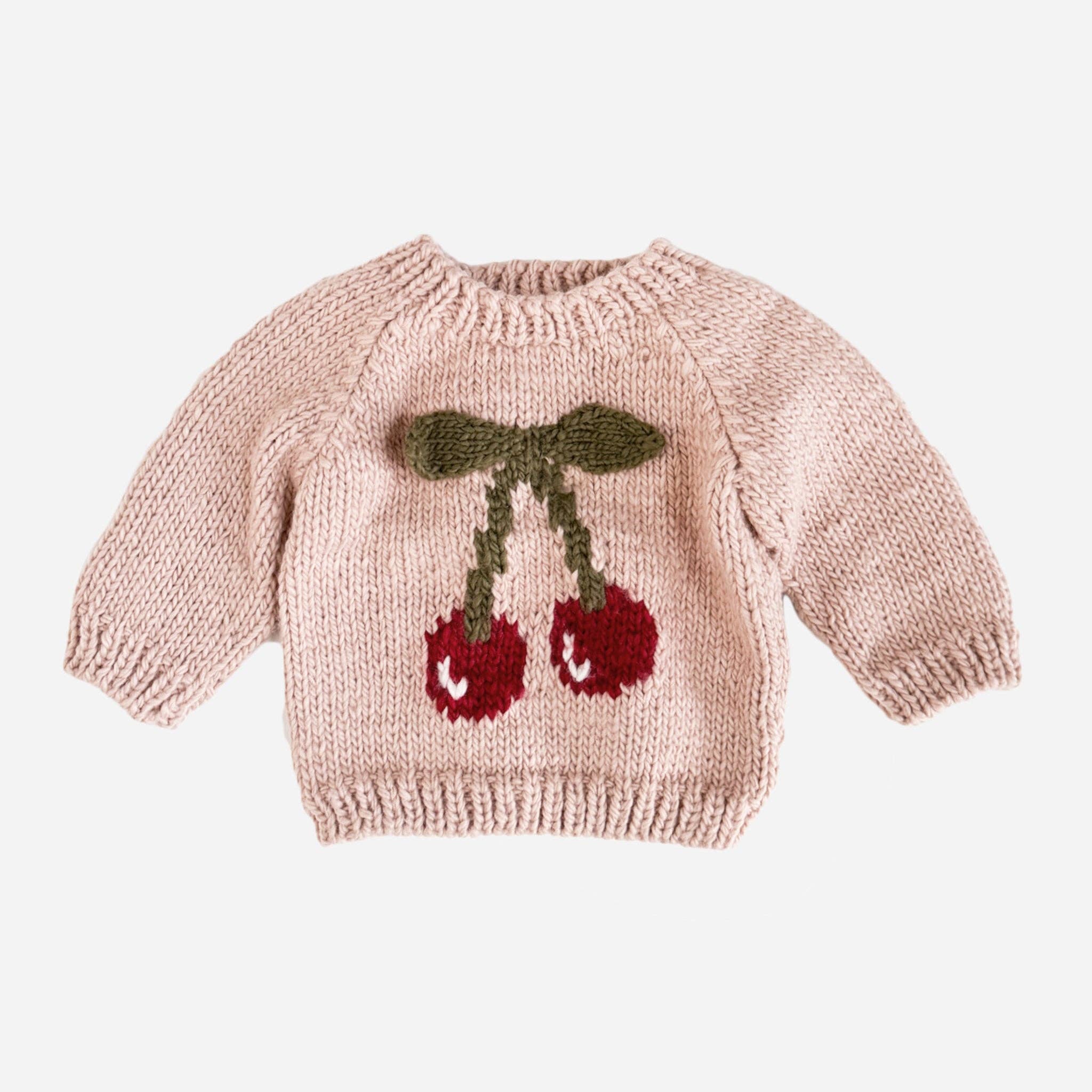 The Blueberry Hill Cherry Pullover Sweater | Baby &amp; Toddler Knit The Blueberry Hill