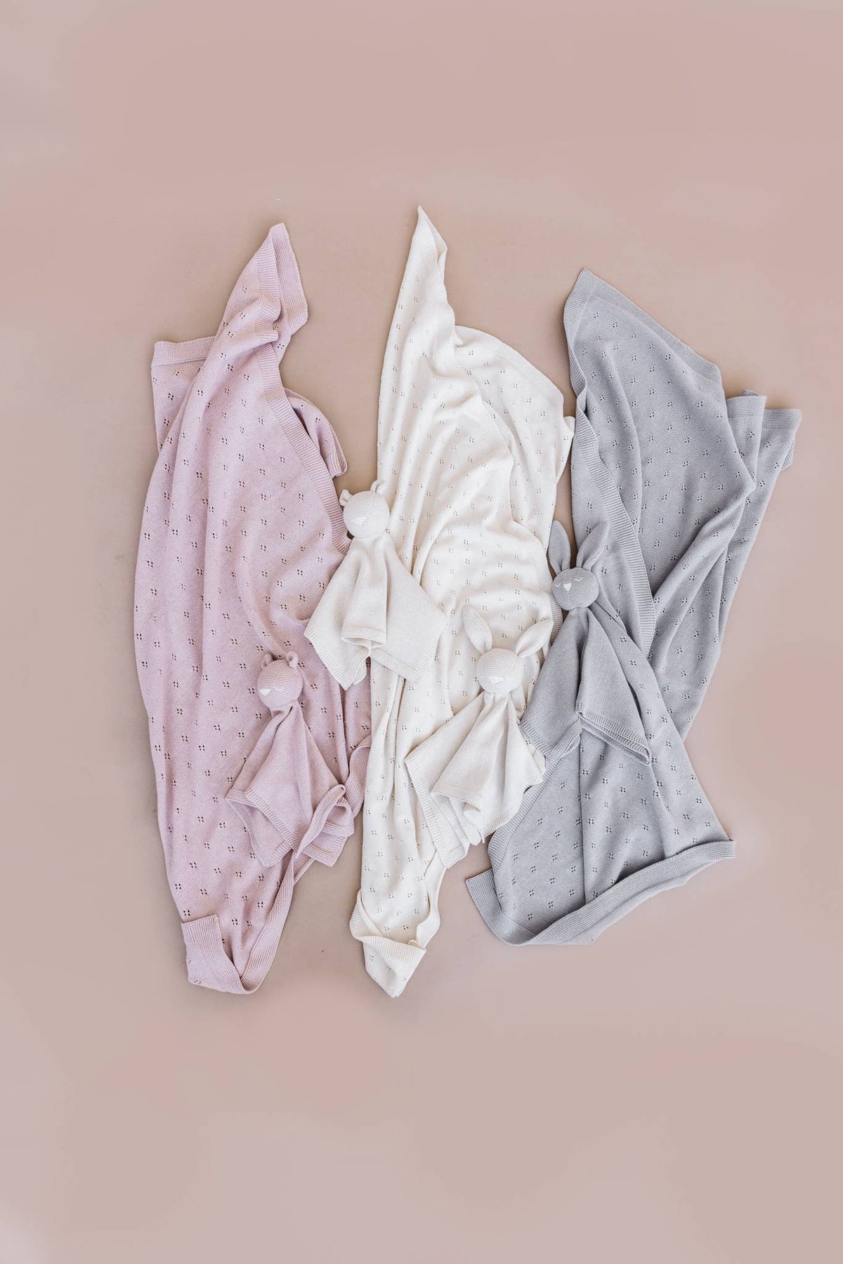 The Blueberry Hill - Heirloom Pique Blanket Blush Organic Cotton Baby Gift: Blush The Blueberry Hill