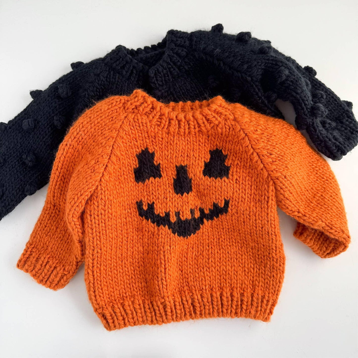 The Blueberry Hill - Jack - o - lantern Sweater, Orange | Baby Kid Halloween Pumpkin: M; 2 - 3Y The Blueberry Hill - enjoykidsus