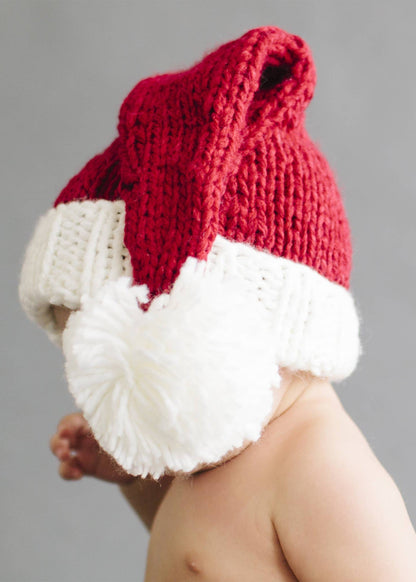 The Blueberry Hill - Nicholas Santa Hat | Hand Knit Baby Adult Christmas Holiday: L; 5Y - Adult The Blueberry Hill - enjoykidsus