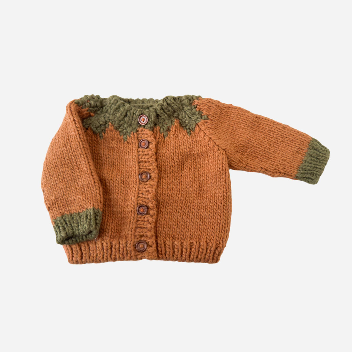 The Blueberry Hill - Pumpkin Cardigan - Clay The Blueberry Hill