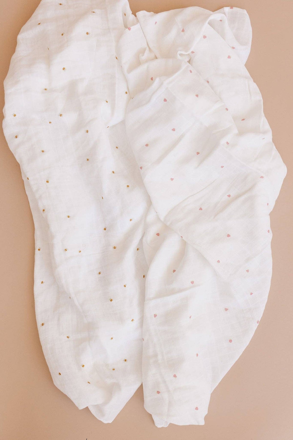 The Blueberry Hill Strawberry Organic Muslin Baby Swaddle Blanket The Blueberry Hill