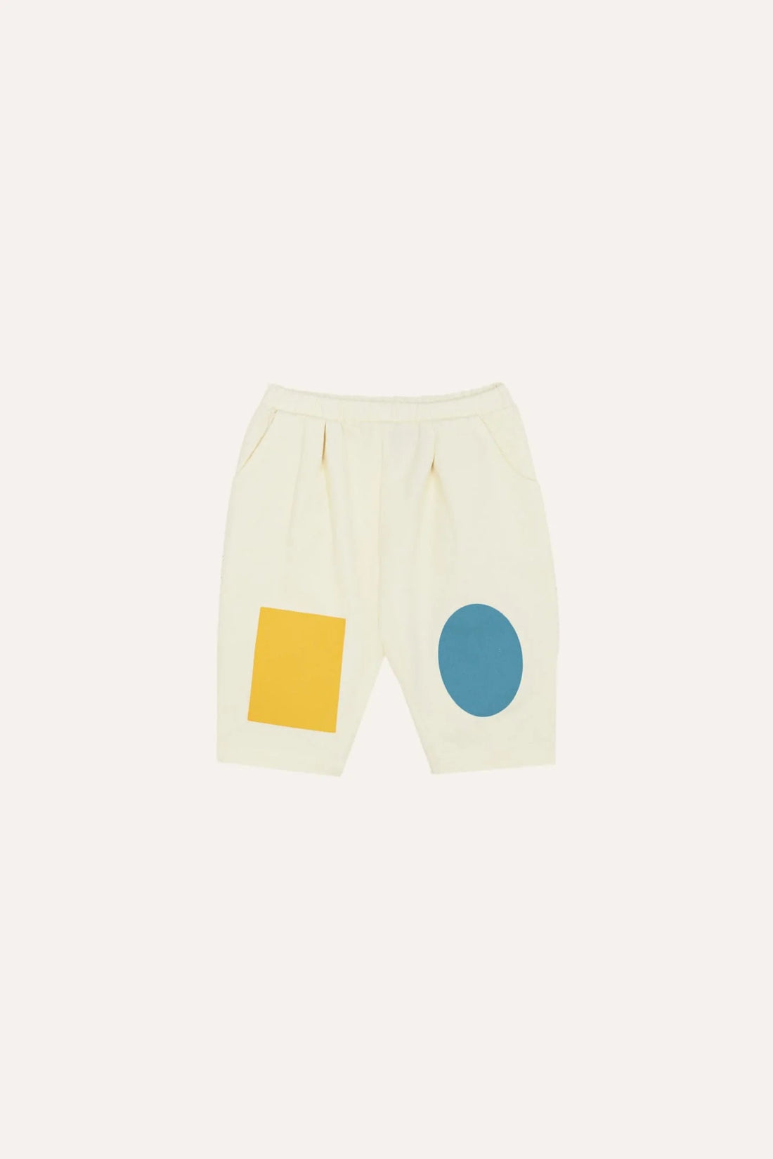 The Campamento Bicolor Patches Ecru Baby Trousers The Campamento