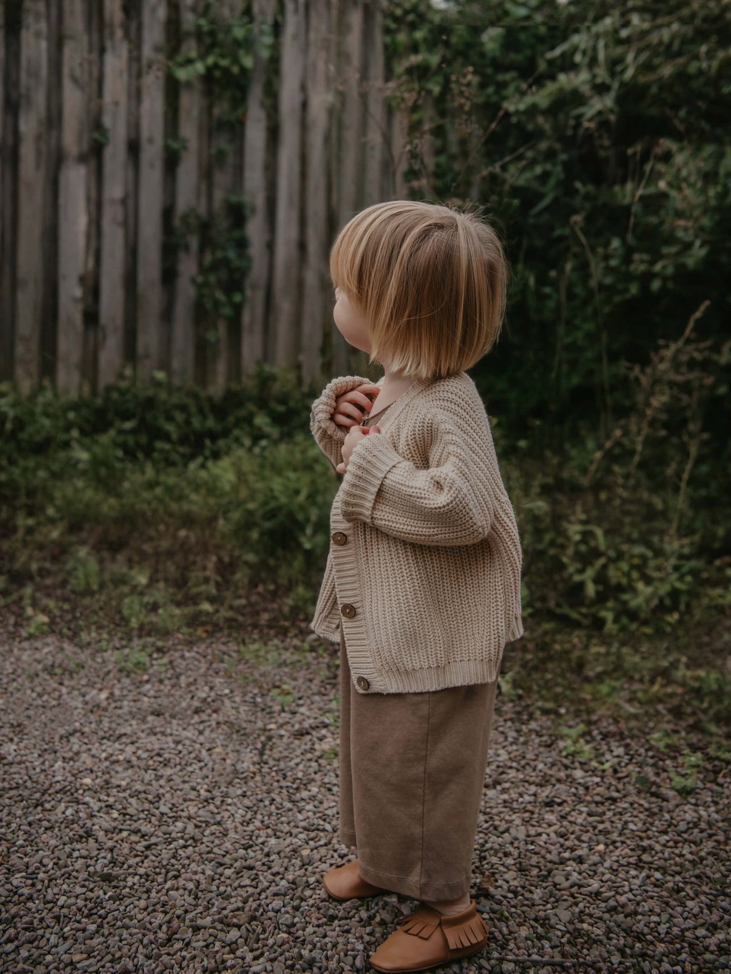 The Chunky Cardigan - Oatmeal The Simple Folk - enjoykidsus