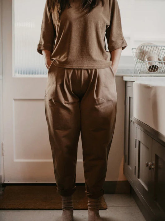 The Cozy Trouser - Women's Camel The Simple Folk - enjoykidsus