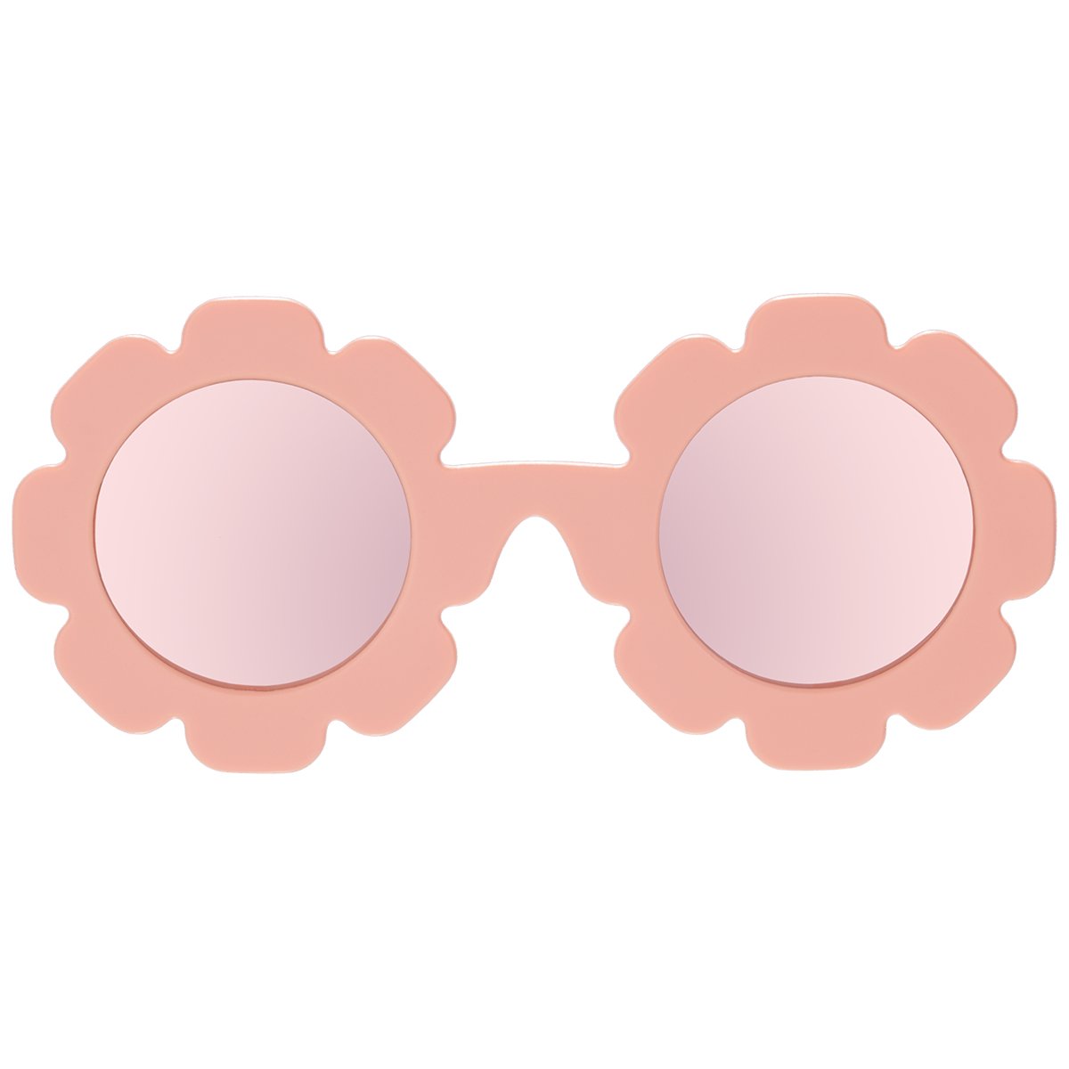 Babiators Polarized Flower: Rose Gold Mirrored Lens, Peachy Keen Babiators
