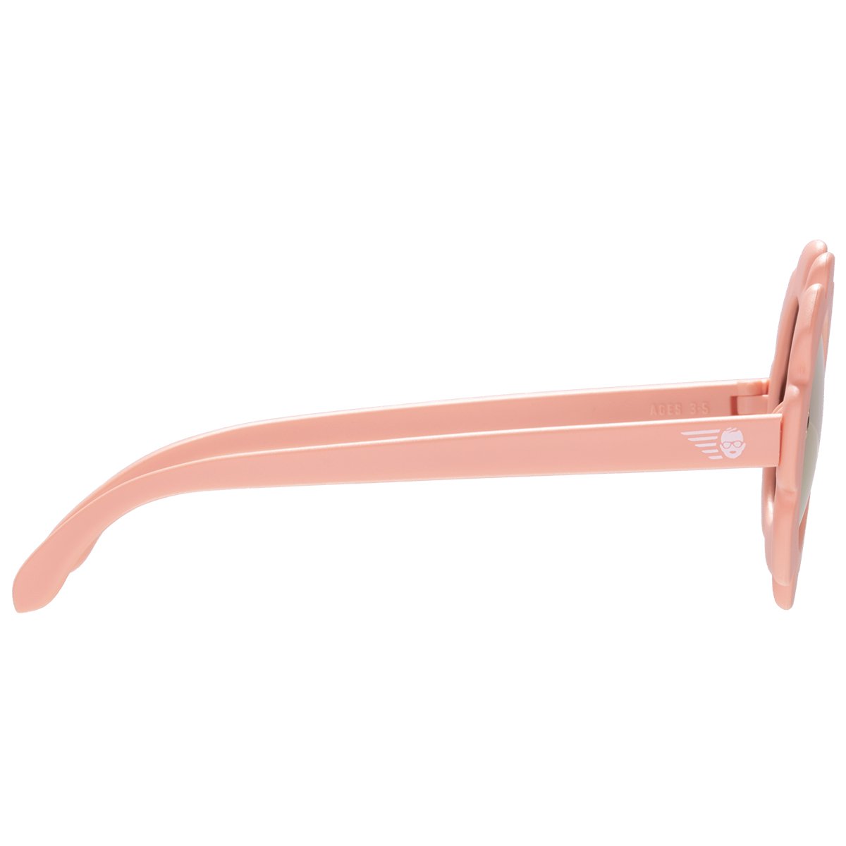 Babiators Polarized Flower: Rose Gold Mirrored Lens, Peachy Keen Babiators
