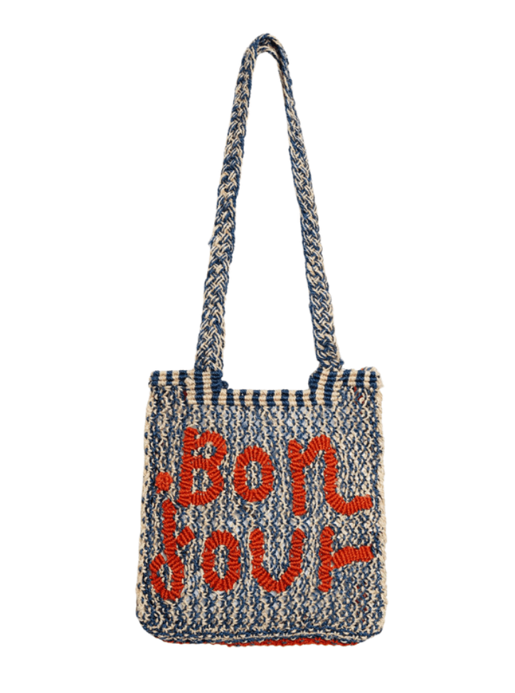 The Jacksons Bonjour Indigo/Natural Spice Cara Jute Bag The Jacksons