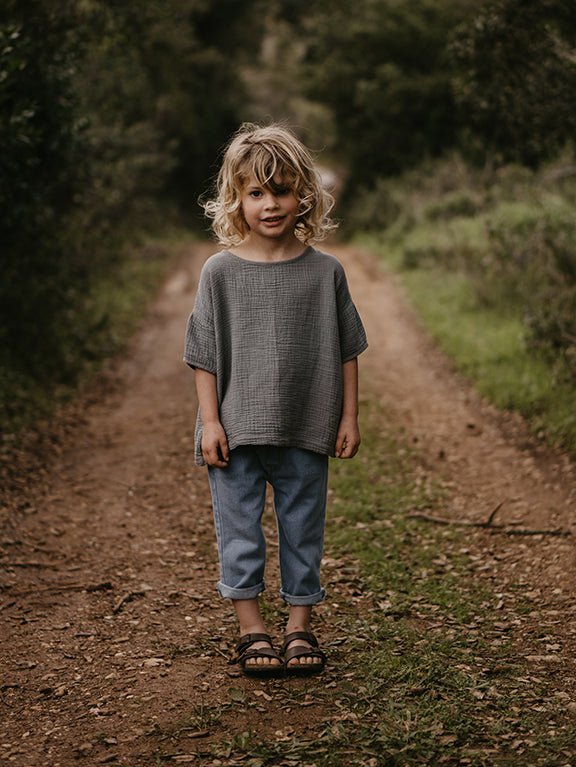 The Muslin Top - Sage The Simple Folk - enjoykidsus