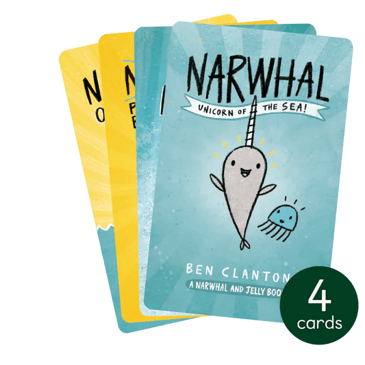 The Narwhal and the Jelly Collection - 4 Audiobook Cards Yoto - enjoykidsus