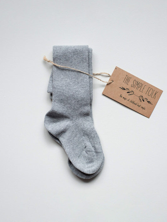 The Ribbed Sock - Gray The Simple Folk - enjoykidsus