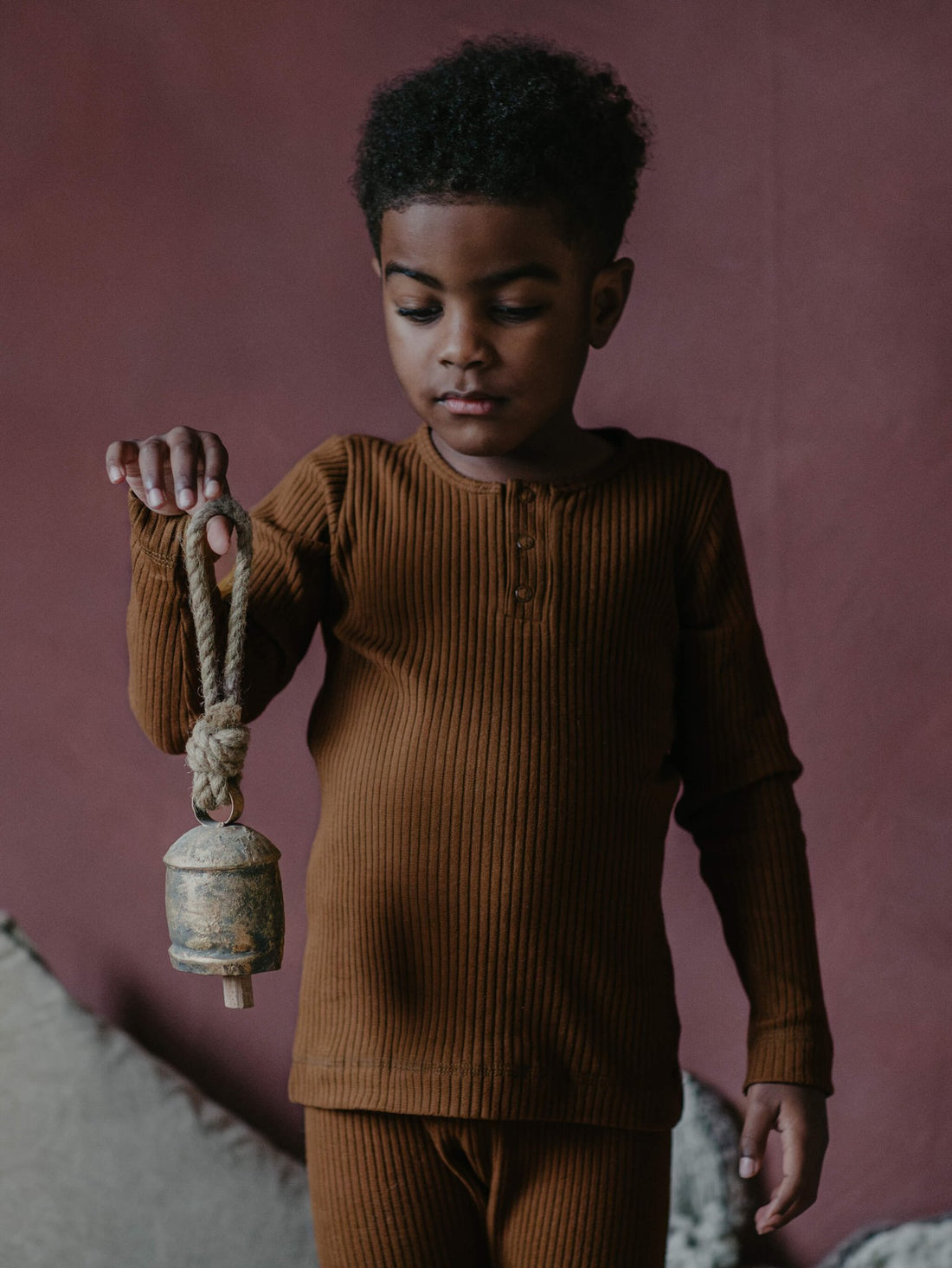 The Simple Folk The Ribbed Top - Cinnamon The Simple Folk