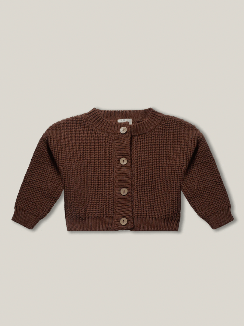 The Simple Folk The Chunky Cardigan - Mocha The Simple Folk