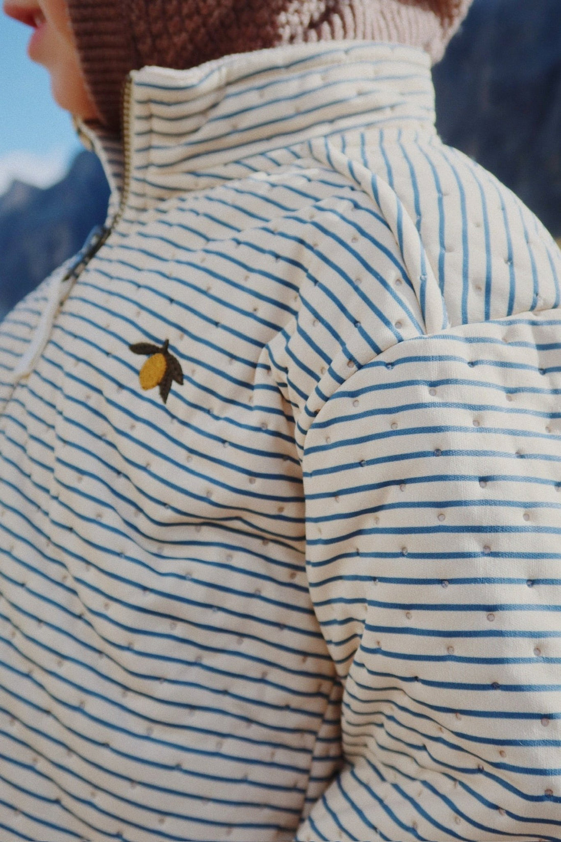 THERMO JACKET - stripe bluie Konges Sløjd