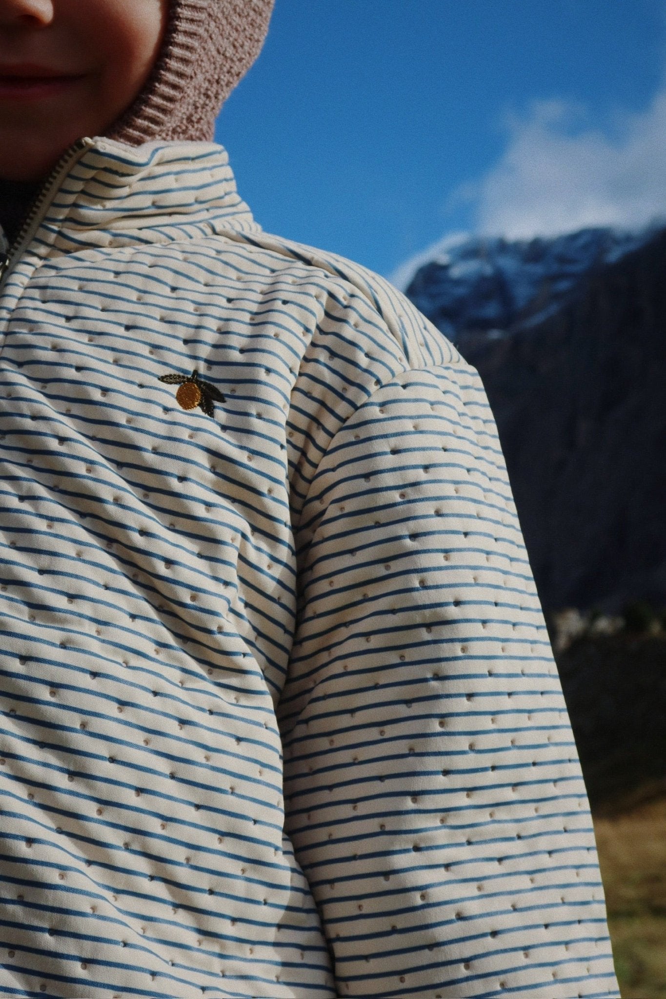 THERMO JACKET - stripe bluie Konges Sløjd