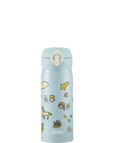 [Thermos X Zero Per Zero] Graphic One Touch Tumbler 400ml - Blue Thermos - enjoykidsus