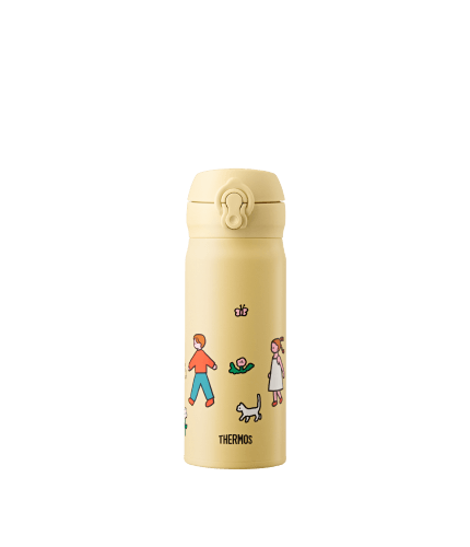 [Thermos X Zero Per Zero] Graphic One Touch Tumbler 400ml - Yellow Thermos