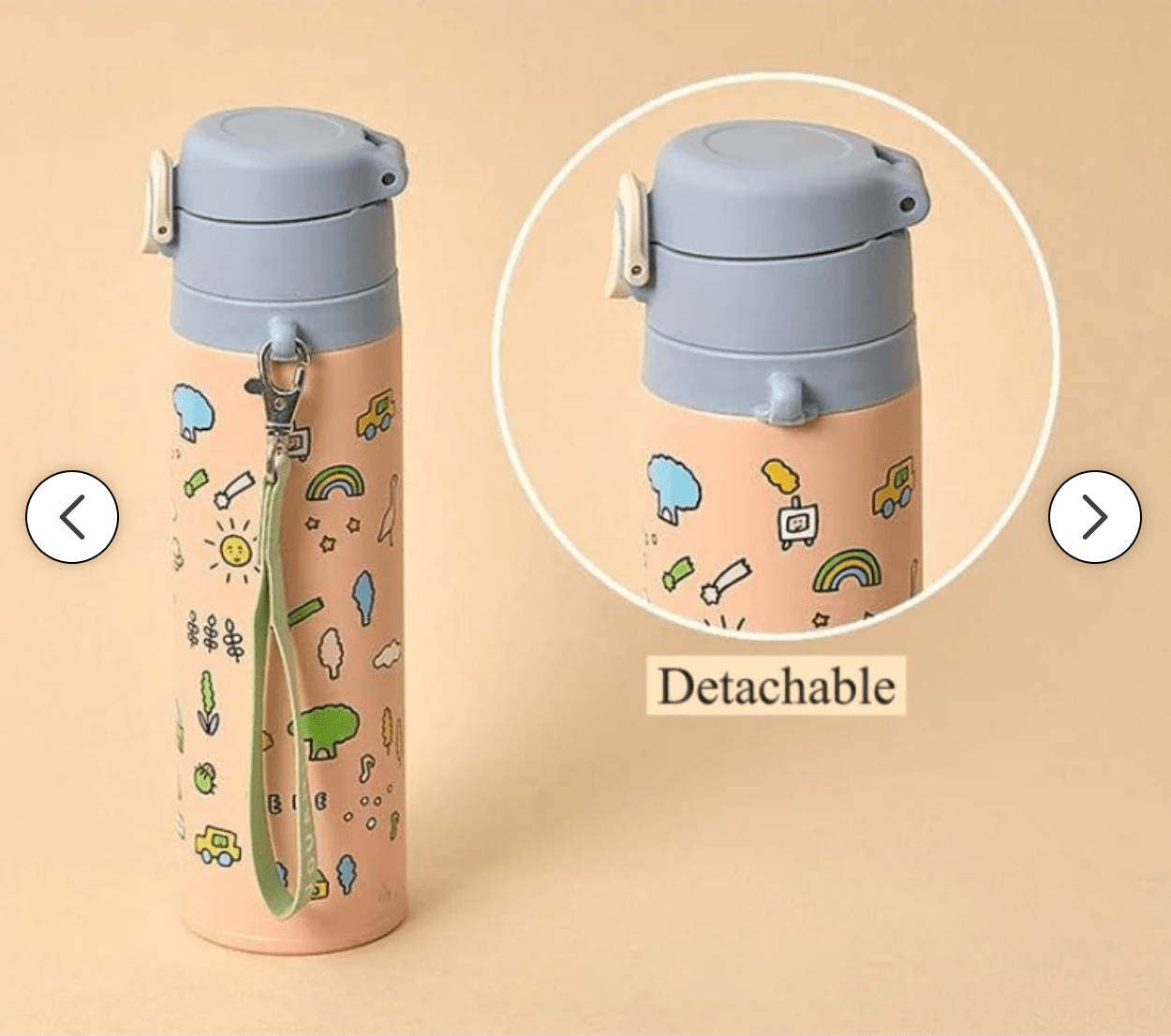 [Thermos X Zero Per Zero] Strap One Touch Tumbler 550ml Thermos - enjoykidsus