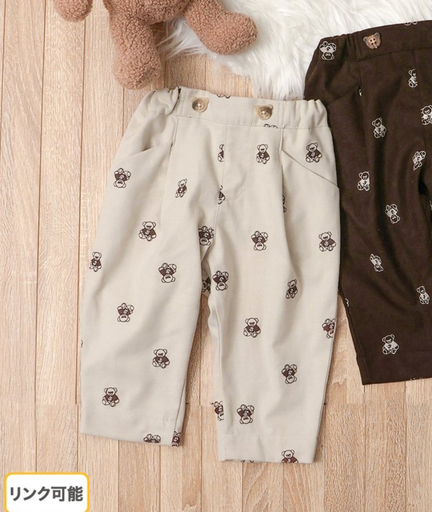 tiny bear all - over print long pants, 10 - minute length other brands - enjoykidsus