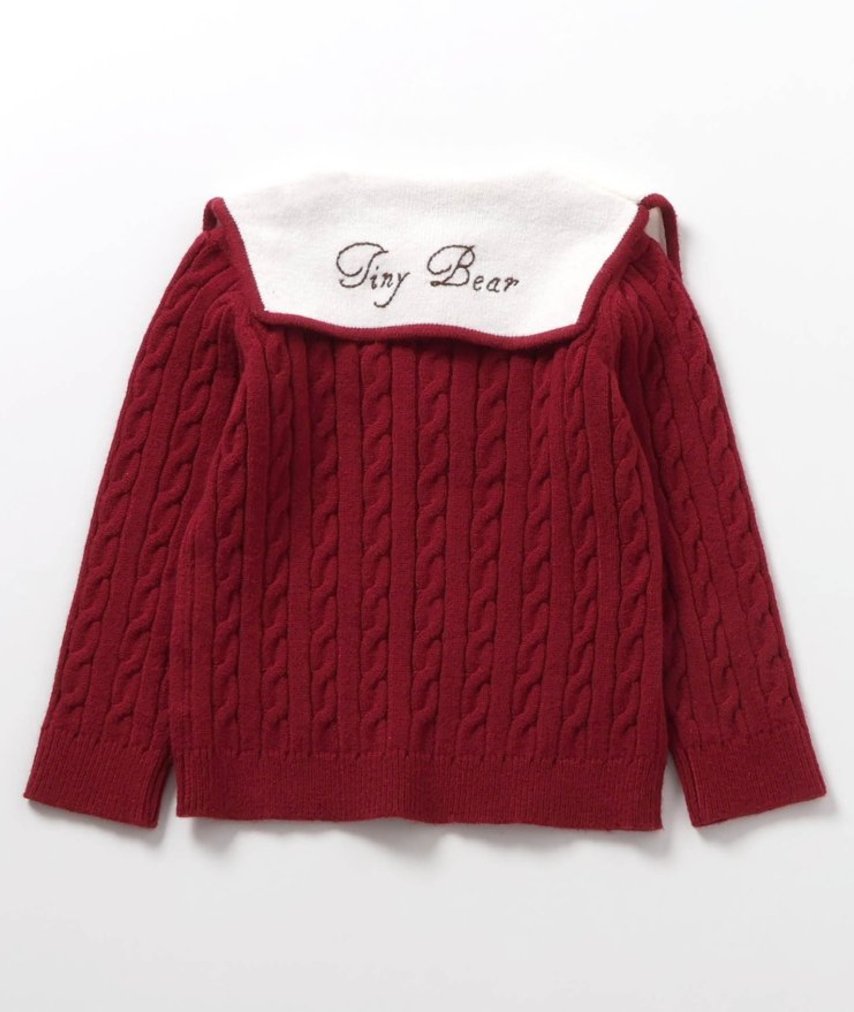 tiny bear sailor knit_machine washable other brands