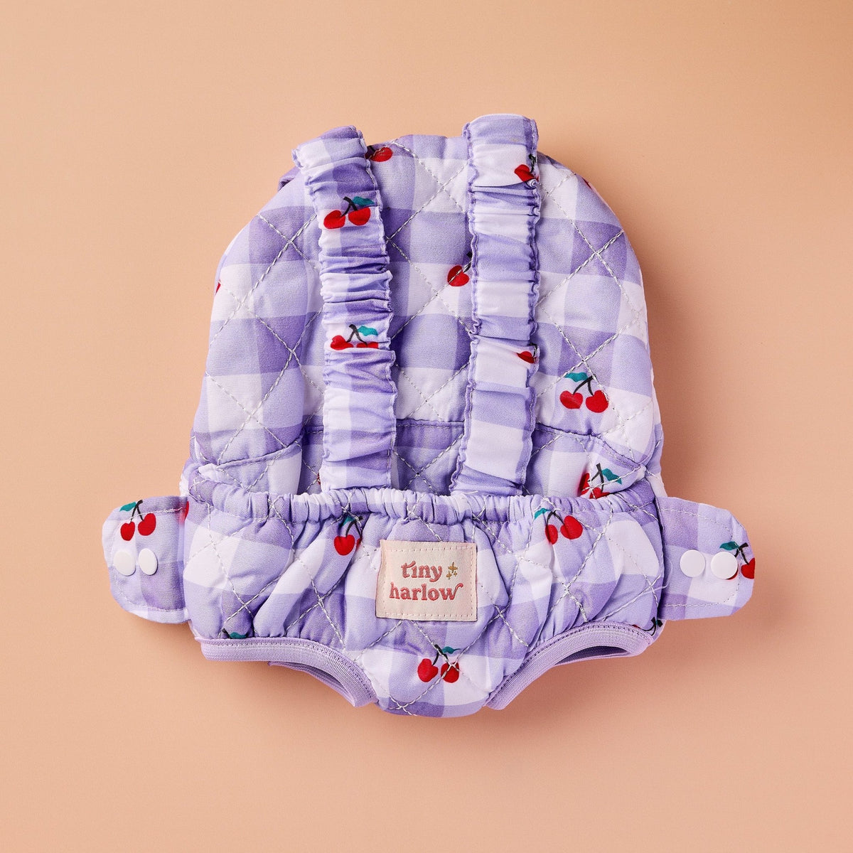 Tiny Harlow Doll Carrier – Lilac Cherry